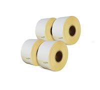 LEYF Étiquettes pour les é Dymo 99010 -S0722370-89 X 28 mm- 4 rouleaux d'étiquettes pack x 130 pièces par rouleau =520 étiquettes, Autocollantes, Étiquettes d'adresse, Compatible avec Dymo et Seiko