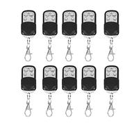 Leyf Lot de 10 télécommandes de Porte de Garage 433 MHz Télécommande Universelle Portail 4 canaux Compatible avec Code de fréquence 433 MHz Émetteur Manuel Réglage Facile Ouvre-Porte de Garage