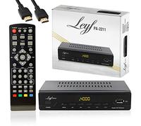 LEYF PA-2211 Décodeur TNT, Full HD 1080p, Chaînes gratuites, DVB T2, Tuner TNT, Décodeur TV (HDTV,SCART,USB) HD pour TV + HD câble