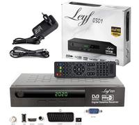 Leyf Récepteur Satellite d'enregistrement numérique (HDTV, DVB-S/DVB-S2, HDMI, péritel, 2 Ports USB, Full HD 1080p) + câble HDMI, Uniquement pour Les chaînes allemandes