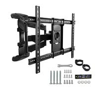 Leyf Support Mural inclinable et pivotant pour TV Courbe, Plat et écran VESA 400 x 600 Max (32-75 Pouces) 50 kg Max - Support TV inclinable et pivotant