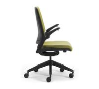 LEYFORM chaise de bureau à roulettes ASTRA avec dossier en polypropylène (Cat. F - Aluminium, polypropylène et tissu)