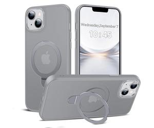 LeYi Coque de téléphone pour iPhone 14 Plus : avec support pour MagSafe i 15 Plus Funda para 14 plus 15 plus, anneau magnétique pour iPhone 15, iPhone 14 Plus, béquille de protection de qualité