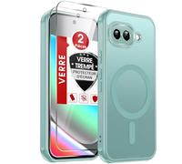 LeYi Coque Magnétique pour Google Pixel 9A, avec 2 Verre Trempé, Menthe