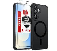 LeYi Coque Magnétique pour Samsung S26 FE / S26FE, avec 2 Verre Trempé-Noir