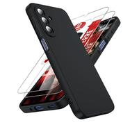 LeYi Coque pour Samsung Galaxy A17 5G Anneau avec 2*Verre Trempé, Housse de Protection en Souple Silicone Liquide, Etui Antichoc Cover Ultra Mince pour Samsung Galaxy A 17 - Noir