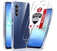 LeYi Coque pour Samsung Galaxy A17/A 17 5G 128GO avec 2 Verre Trempé Protection écran, Etui Ultra Mince Housse de Protection Silicone Souple Antichoc Étui pour Samsung Galaxy A17 5G, Trasparente
