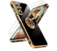 LeYi Coque pour Samsung Galaxy A26-5G avec béquille magnétique à 360°, noir