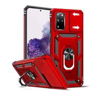 LeYi Coque pour Samsung Galaxy S20 Plus-5G : coque de téléphone Galaxy S20 Plus avec protection d'appareil photo coulissante, coque de protection résistante aux chocs avec anneau magnétique et support