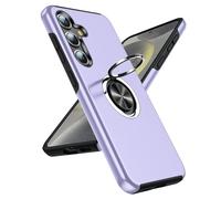 LeYi Coque pour Samsung Galaxy S25 Plus et Anneau Telephone Invisible, Militaire PC et TPU Etui Antichoc Housse pour S25 Plus - Mauve