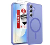 LeYi Coque pour Samsung S25 FE / S25FE, avec 2 Verre Trempé, Bleu Ciel