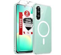 LeYi pour Coque Samsung A26-5G: Coque A26 5G Samsung avec 2 Verres Trempés, Transparente Magnétique Antichoc Housse, en TPU et PC Protection Anti-rayures Phone Case pour Smartphone Android Galaxy A 26