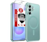 LeYi pour Coque Samsung A57 / A 57 5G: Coque A57 avec 2 Verre Trempé-Menthe | Housse Magnétique Translucide Matte, Étui Antichoc avec Bumper en TPU et Dos en PC, Phone Case pour Samsung Galaxy A57 5 G