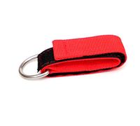 LEYILE Bracelet de plongée en nylon avec autocollant en acier inoxydable et anneau en D pour équipements de sports sous-marins