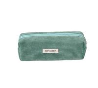LEYILE Trousse en velours pour stylos, papeterie, grande capacité, étui à crayons, trousse de maquillage, fournitures scolaires et de bureau pour étudiants, vert clair, 19 x 6 x 7 cm, Classique