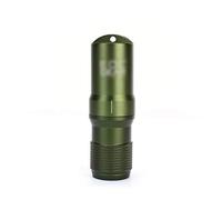 Leylor ID Tube Capsule Barrel - Étanche EDC Porte-clés Capsule Tube Solide Petit Pour Stocker La Bouteille De Joint De Conteneur Avec Joint O En Caoutchouc Et Trou De Porte-clés Supérieur