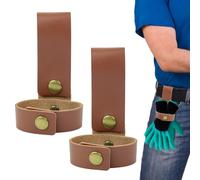 leyomgamz Attache Gants Tactique Clip Porte-Gant, 2pcs Cuir avec Mousqueton, Clips de Gants, Multifonctionnels Porte Gants Tactique,Clip de Gants de Travailpour Policier Pompier Travailleur Suspendue