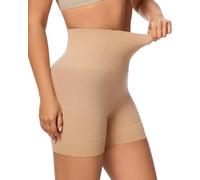 LEYSHE Short Shapewear Gainante Taille Haute Femme Ventre Plat Panty Gainant Invisible Sans Coutures Culotte Minceur Anti-Frottement,FS,L