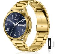 LeyuBand Bracelets en acier inoxydable de 20 mm compatibles avec Timex Expedition Scout 40 mm/Acadia 40 mm/Weekender 38 mm/Field 43 mm/noyau robuste analogique, remplacement en acier inoxydable à