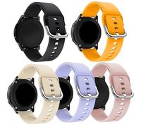 LeyuBand Lot de 5 bracelets en silicone de 20 mm compatibles avec Amazfit GTR mini Band AmazfitA GTS 4/GTS 4 Mini/GTS 3/GTS 2/GTS 2e/GTS 2 mini/GTS/GTR mini pour homme et femme