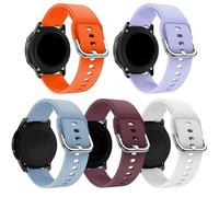 LeyuBand Lot de 5 bracelets en silicone de 20 mm compatibles avec Amazfit GTR mini Band AmazfitA GTS 4/GTS 4 Mini/GTS 3/GTS 2/GTS 2e/GTS 2 mini/GTS/GTR mini pour homme et femme