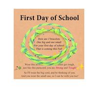 Leyung Bracelet « Mommy and Me », « Mother Son », « First Day of Kindergarten » - Cadeau de rentrée scolaire pour enfants, fils, fille, garçons et filles