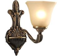 LEYWHEF Black European Luxury Design Wall Lighting,Thickened Brass Rust Proof Lamp Body Light Fixture