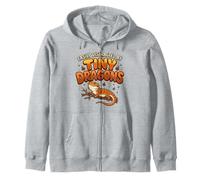 Lézard Barbu Facilement distrait par Les Petits Dragons Sweat à Capuche