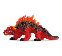 Lezard De Lave Rouge Et Noir TU