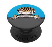 Lézard de Poche Amusant avec Gecko léopard PopSockets PopGrip Adhésif