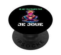 lézard jeux vidéo console Je ne T'entends pas Je Joue PopSockets PopGrip Interchangeable