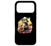 Lézard Jouant de la Guitare avec Chapeau Coque pour iPhone 17 Pro Max