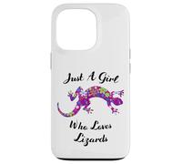 Lézard Just A Girl Who Loves Lizards Outfit Lizard Lover Coque pour iPhone 13 Pro