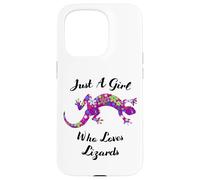 Lézard Just A Girl Who Loves Lizards Outfit Lizard Lover Coque pour iPhone 15 Pro