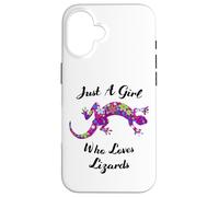 Lézard Just A Girl Who Loves Lizards Outfit Lizard Lover Coque pour iPhone 16