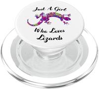 Lézard Just A Girl Who Loves Lizards Outfit Lizard Lover PopSockets PopGrip pour MagSafe