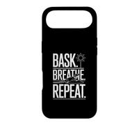 Lézard Reptile Amusant Bask Breathe Repeat Coque pour iPhone Air