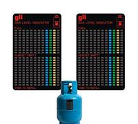 Lezed Indicateur de Niveau de Bouteille de Gaz Magnétique, Indicateur de Niveau de Gaz Propane Butane pour camping Jauge Caravane Voyage 2 pièces