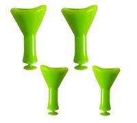Lezevn Lot de 4 breloques mignonnes en forme d'oreilles de monstre vertes - Décorations de chaussures pour sabots - Cadeaux de fête