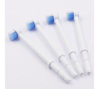 LEZHISNUG Embouts de rechange compatibles avec l'hydropulseur Waterpik WP-667 ; 4 pointes de tête de brosse ; pour hydropulseur Waterpik Aquarius WP-660 WP-100 WP-900 WP-580