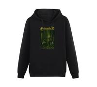 LEZHONGQIU Entombed Left Hand Path Death Metal Music Band Unisex Sweatshirts Black Mens Pullover Hoodies S