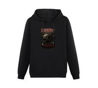 LEZHONGQIU Exodus Piranha Thrash Metal Music Band Unisex Sweatshirts Black Mens Pullover Hoodies 3XL