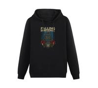LEZHONGQIU Falling in Reverse Unisex Sweatshirts Black Mens Pullover Hoodies M