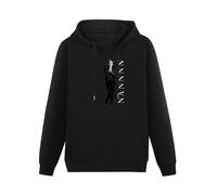 LEZHONGQIU Gianna Nannini Malafemmina Unisex Sweatshirts Black Mens Pullover Hoodies L