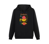 LEZHONGQIU Hawkwind Warrior on The Edge of Time Unisex Sweatshirts Black Mens Pullover Hoodies M