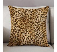 LEZUAHSH Housse de Coussin 40x40 cm,Décor à imprimé Animal, Motif Peau de léopard d'animal Sauvage (2),Housse Coussin Exterieur Coussin Decoratif Canape,pour canapé,Maison,Bureau