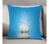 LEZUAHSH Housse de Coussin 50x50 cm,Drap-Housse en Microfibre, Fleur de Lotus Magique,Housse Coussin Exterieur Coussin Decoratif Canape,pour canapé,Maison,Bureau