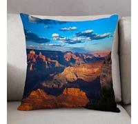 LEZUAHSH Housse de Coussin 50x50 cm,Formation rocheuse Historique du Grand Canyon au Lever du Soleil, Ciel et Nuages,Housse Coussin Exterieur Coussin Decoratif Canape,pour canapé,Maison,Bureau