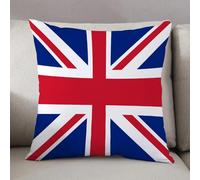 LEZUAHSH Housse de Coussin 50x50 cm,Union Jack, Drapeau Traditionnel Traditionnel du Royaume-Uni, loyauté nnique Mod,Housse Coussin Exterieur Coussin Decoratif Canape,pour canapé,Maison,Bureau