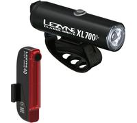 Lezyne Classic Drive XL 700+ / Stick+ Drive Pair / Satin Black / Black